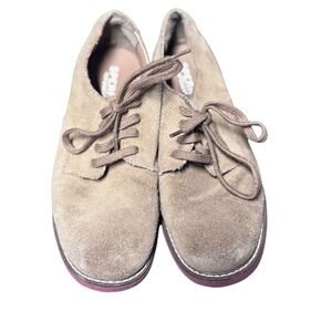 Boys Sperry Caspian Suede Lace up Shoes